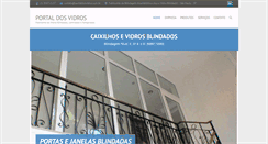 Desktop Screenshot of portaldosvidros.com.br
