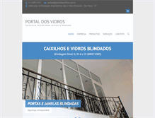 Tablet Screenshot of portaldosvidros.com.br